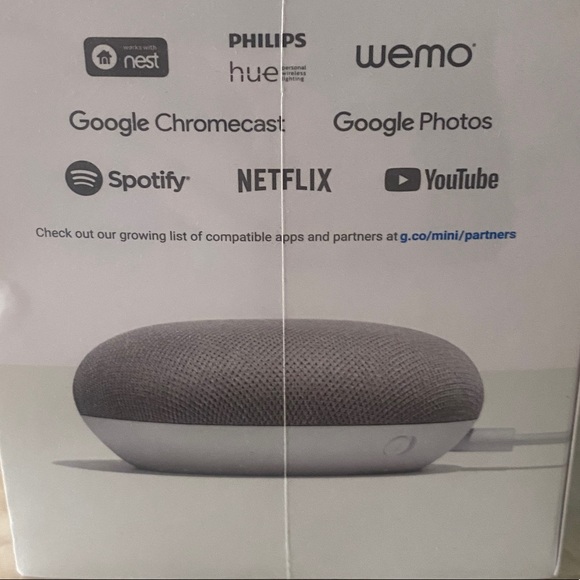 Google Home Mini Smart Speaker with Google Assistant - Chalk (GA00210-US) - Picture 4 of 8